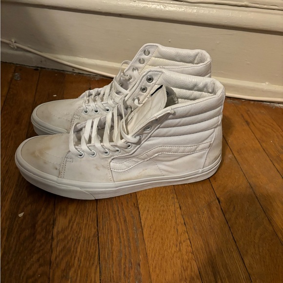 Used Vans Sk8 Hi White Sz 12M - Picture 3 of 6